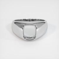 18K White Gold Men's Ring Setting Image
