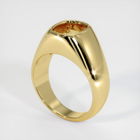 18K Yellow Gold Men's Ring Setting Video