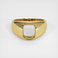 18K Yellow Gold Men's Ring Setting Image
