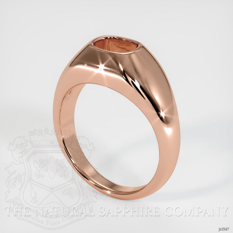 14K Rose Gold Men's Ring Setting