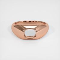 14K Rose Gold Men's Ring Setting Image