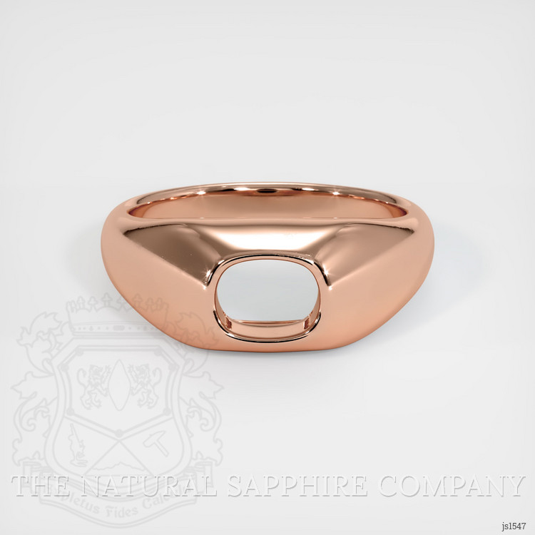 14K Rose Gold Men's Ring Setting
