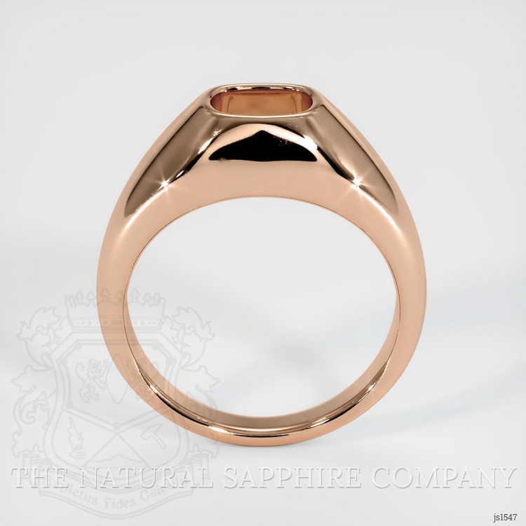 18K Rose Gold Men's Ring Setting