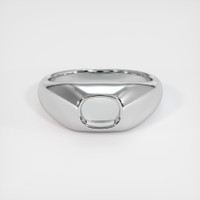 14K White Gold Men's Ring Setting Image