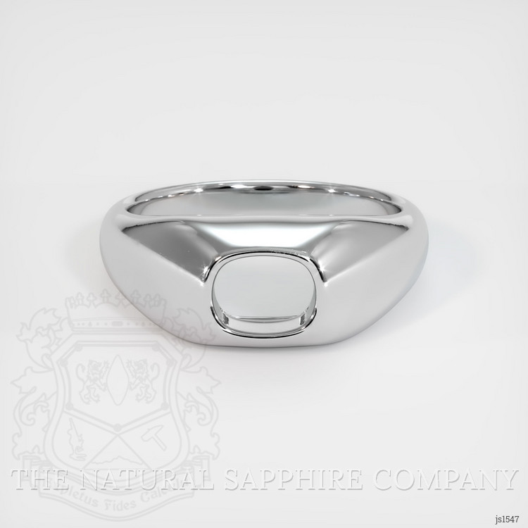 14K White Gold Men's Ring Setting
