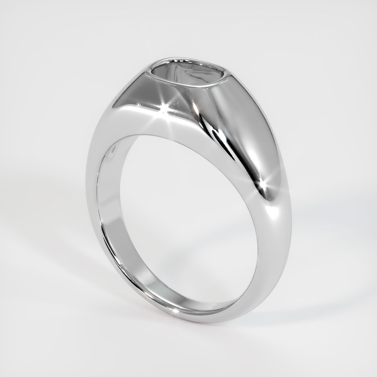 18K White Gold Men's Ring Setting