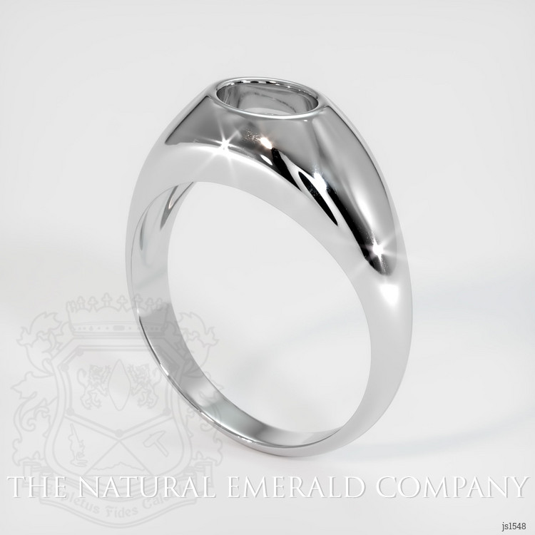 Platinum 950 Men's Ring Setting #JS1548PT | The Natural Emerald Company