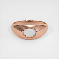 14K Rose Gold Men's Ring Setting Image