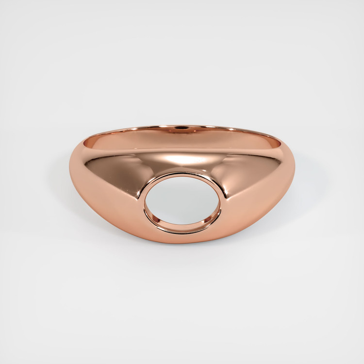 14K Rose Gold Men's Ring Setting