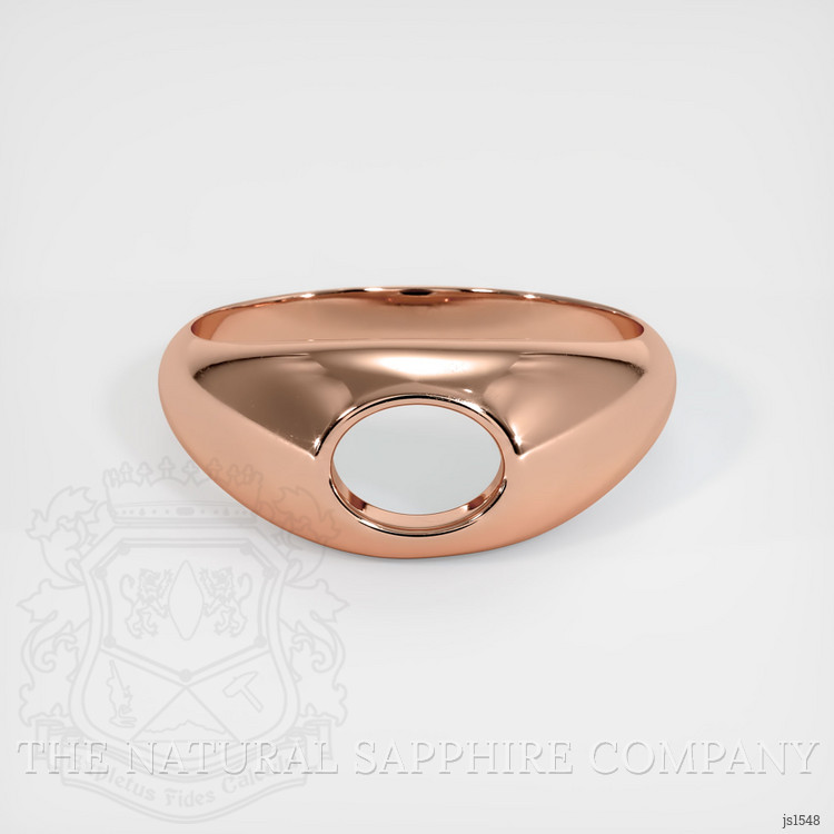 14K Rose Gold Men's Ring Setting