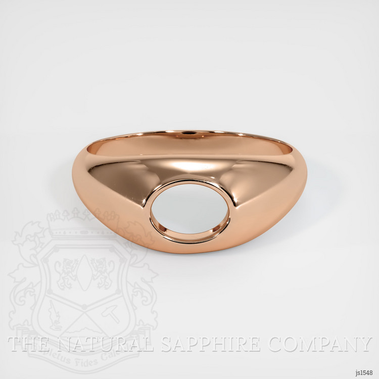 18K Rose Gold Men's Ring Setting