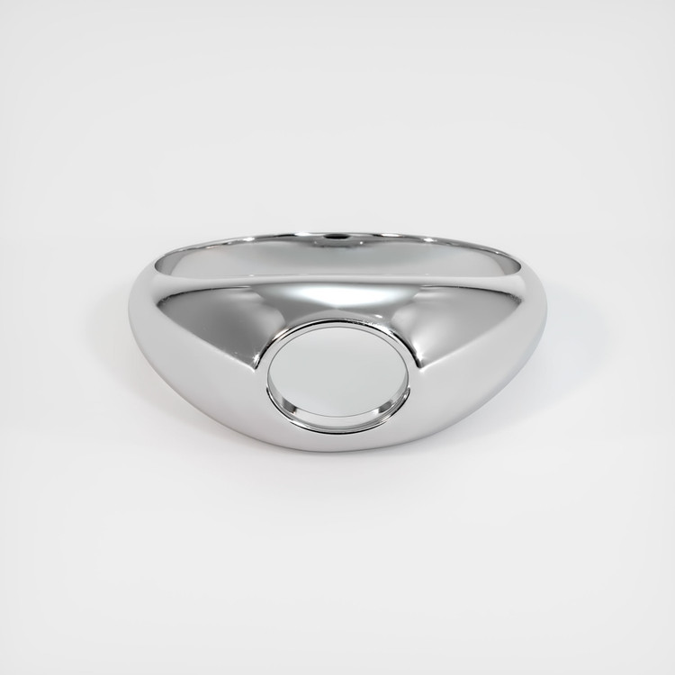 14K White Gold Men's Ring Setting