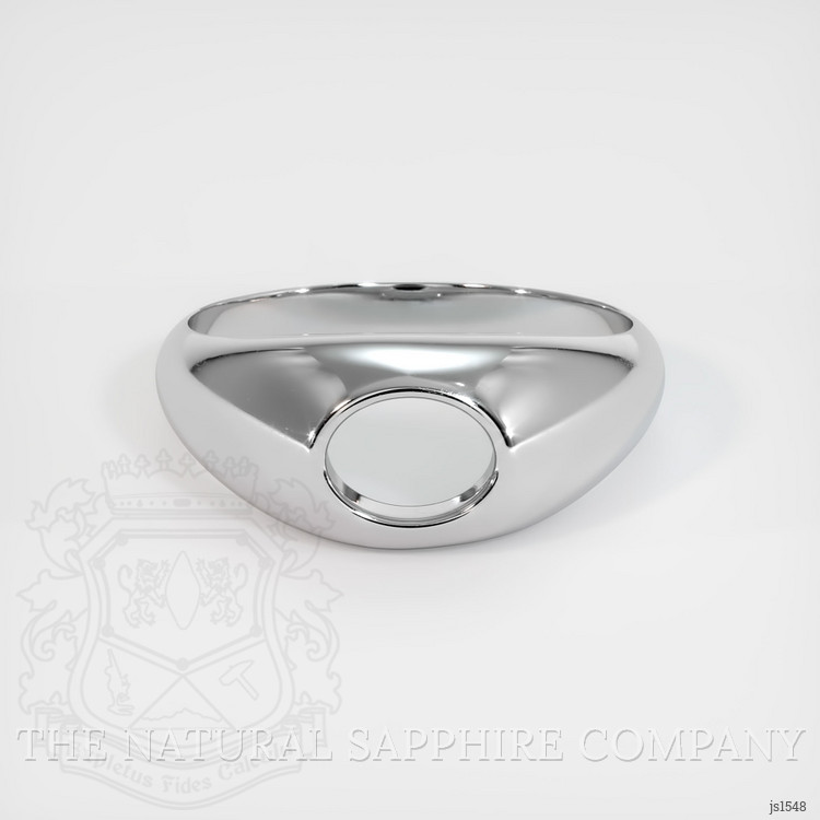 18K White Gold Men's Ring Setting
