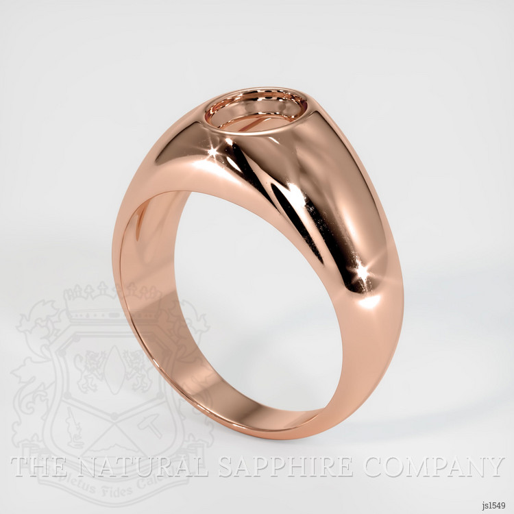 14K Rose Gold Men's Ring Setting