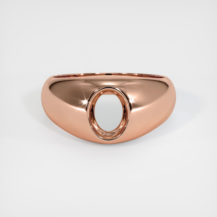 14K Rose Gold Men's Ring Setting