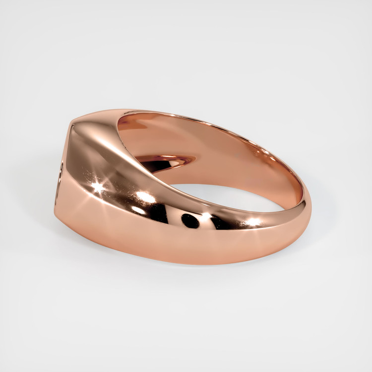 14K Rose Gold Men's Ring Setting