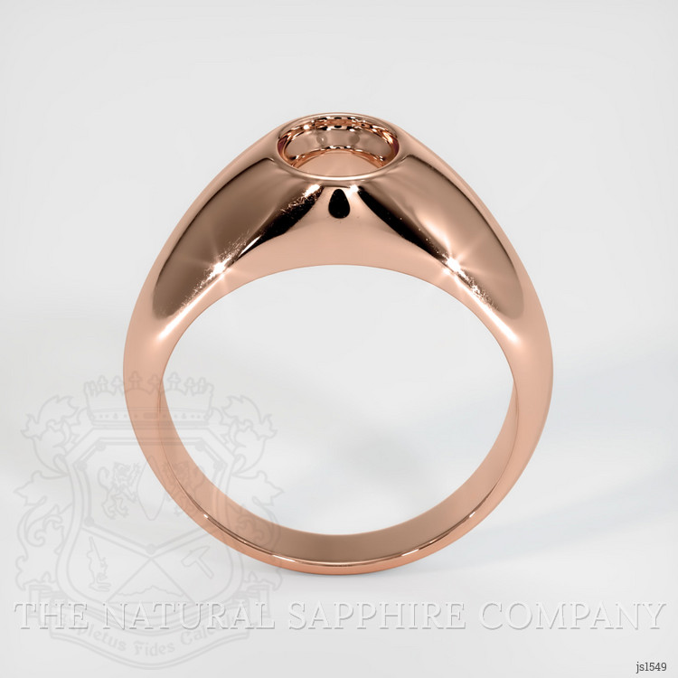 14K Rose Gold Men's Ring Setting