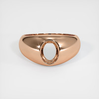 18K Rose Gold Men's Ring Setting Image