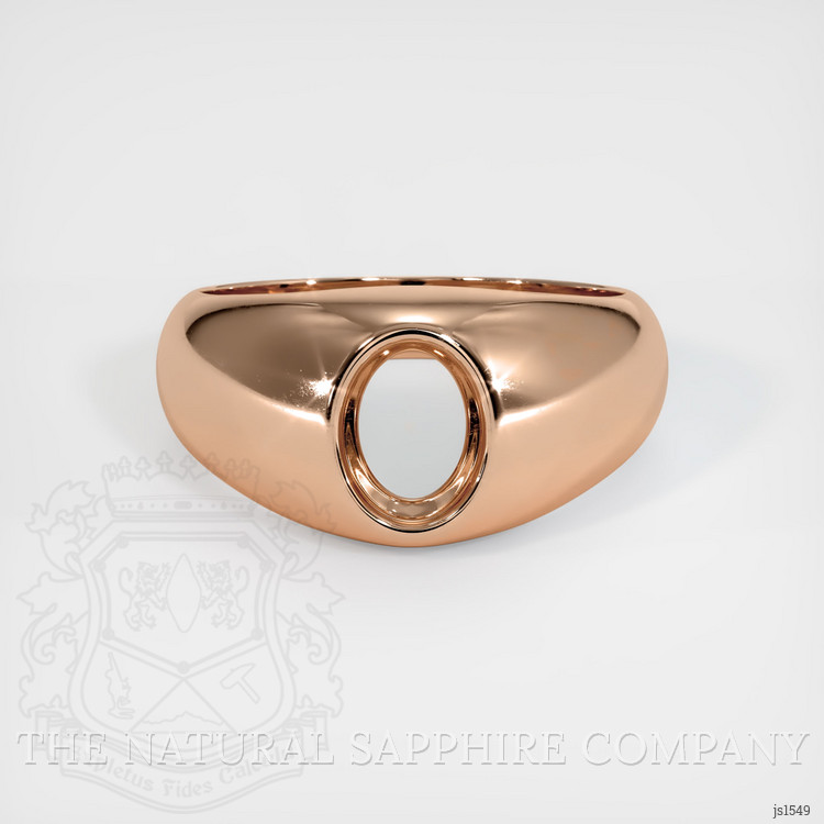 18K Rose Gold Men's Ring Setting