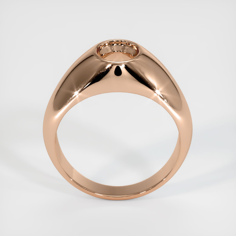 18K Rose Gold Men's Ring Setting