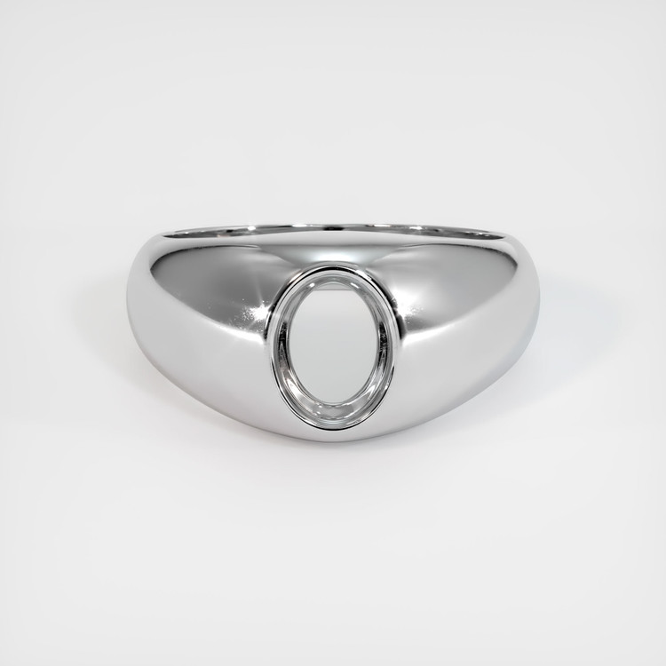 14K White Gold Men's Ring Setting