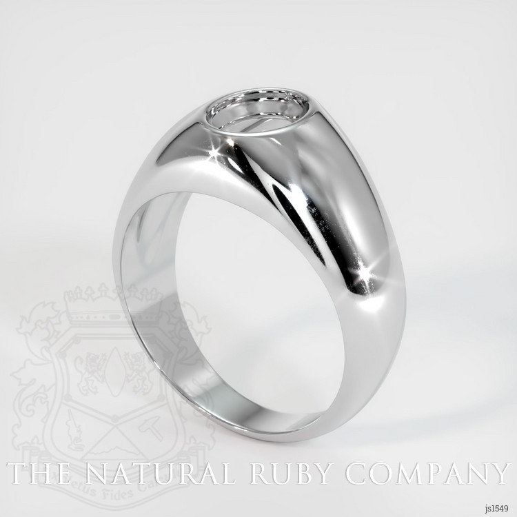 18K White Gold Men's Ring Setting