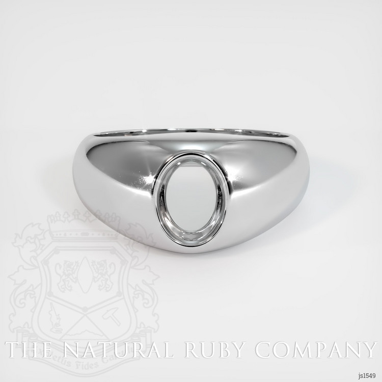 18K White Gold Men's Ring Setting