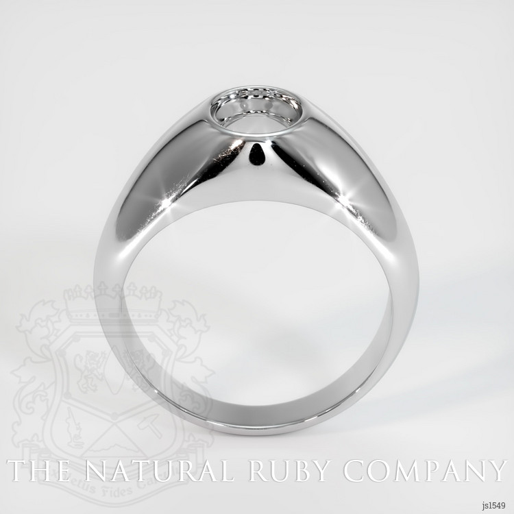 18K White Gold Men's Ring Setting