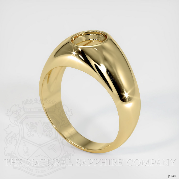 10K Yellow Gold Men's Ring Setting
