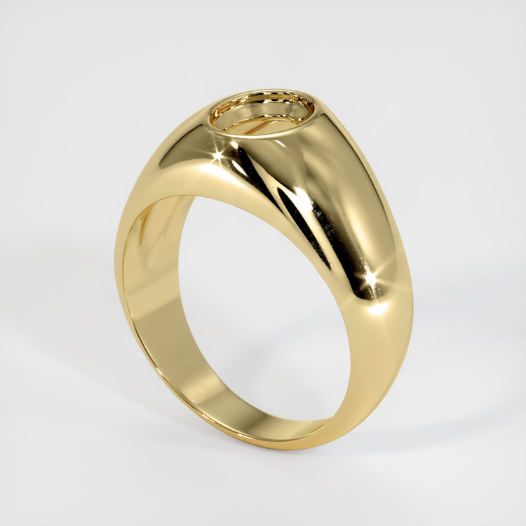14K Yellow Gold Men's Ring Setting