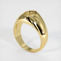 Men's Ruby Ring 0.36 Ct., 18K Yellow Gold Combination Setting