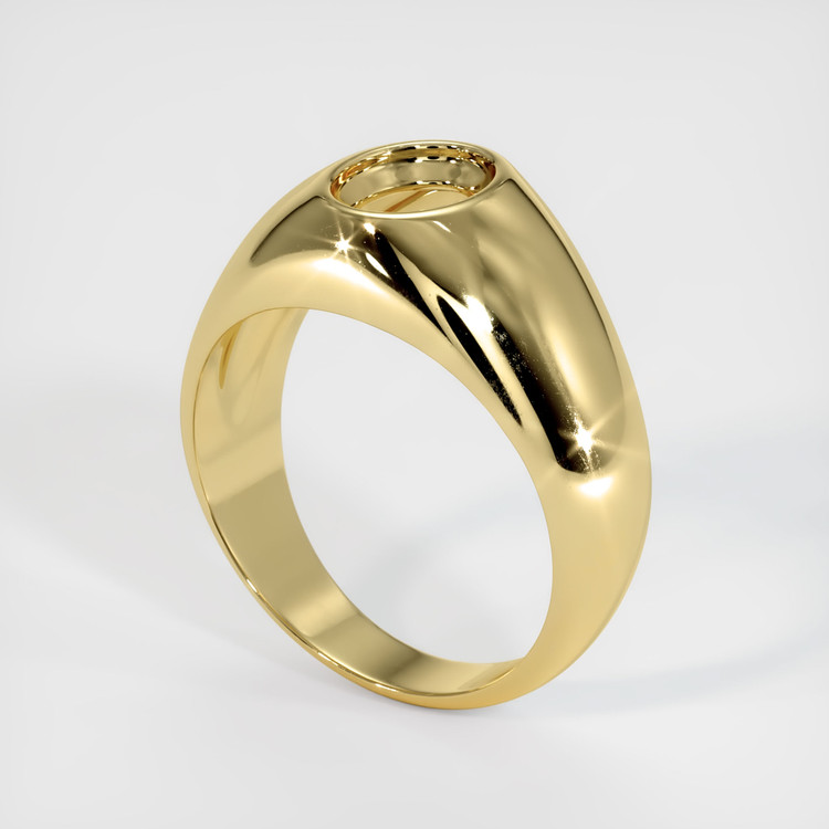 18K Yellow Gold Men's Ring Setting