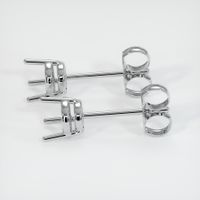 14K White Gold Studs Earring Setting Image