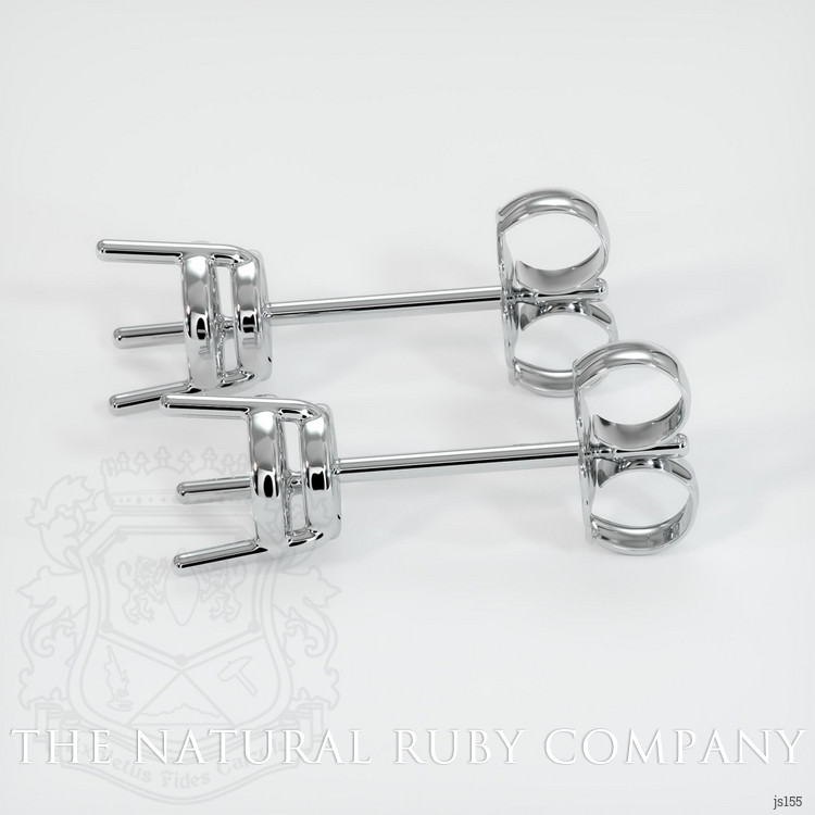 14K White Gold Studs Earring Setting