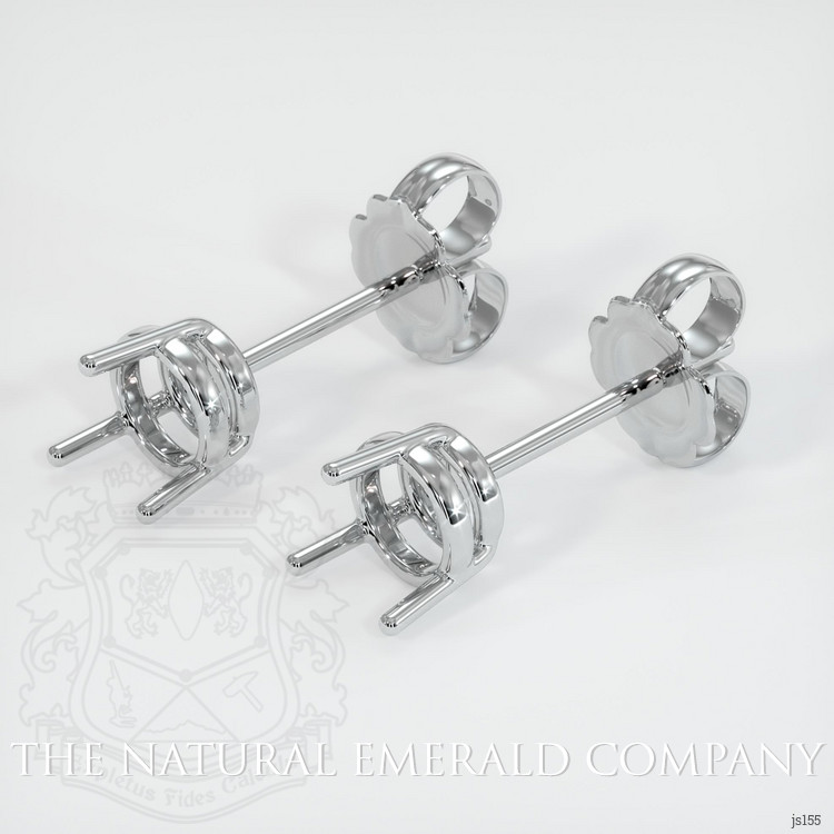 18K White Gold Studs Earring Setting