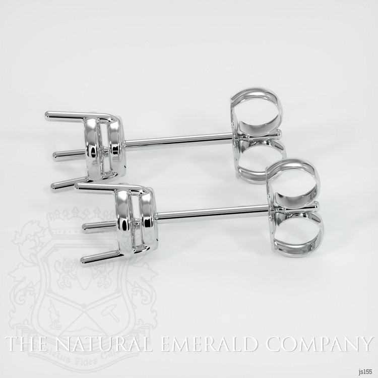 18K White Gold Studs Earring Setting