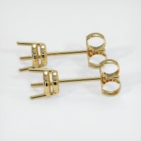 14K Yellow Gold Studs Earring Setting Image