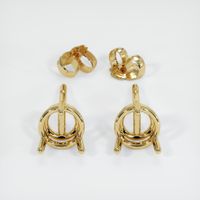 14K Yellow Gold Studs Earring Setting Image