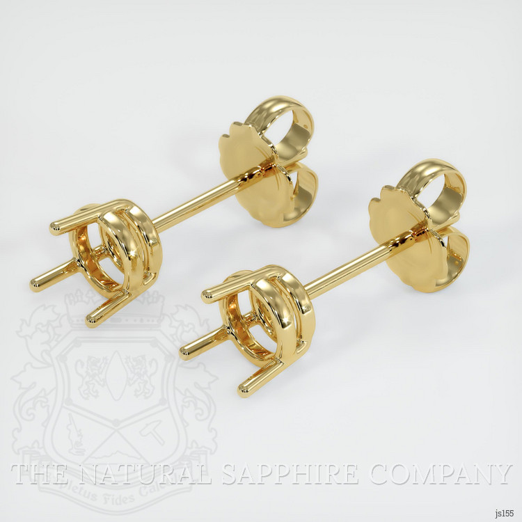 18K Yellow Gold Studs Earring Setting