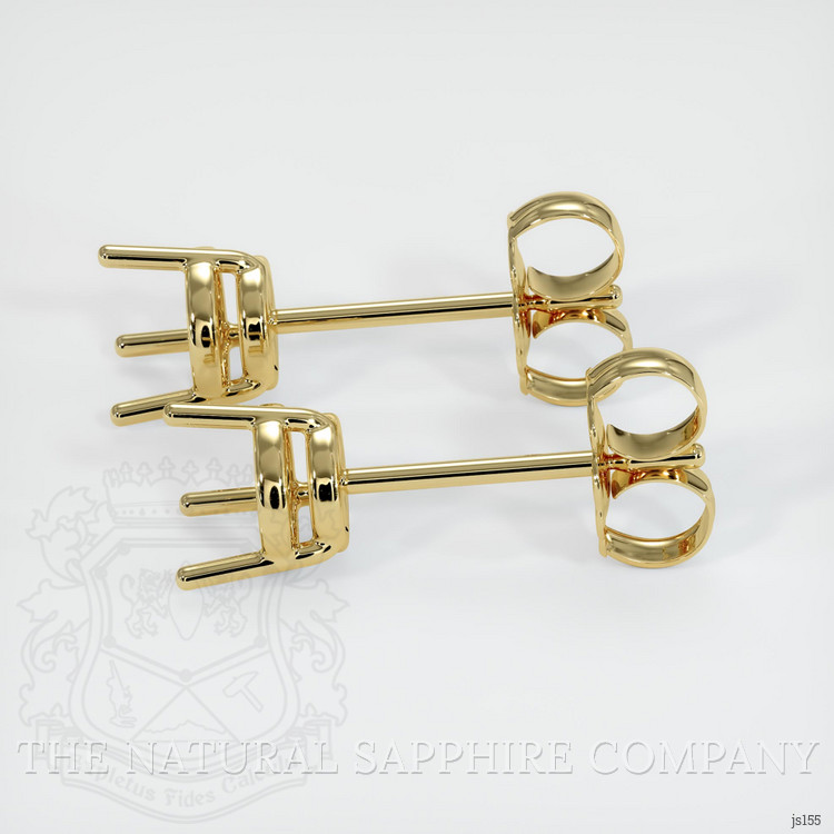 18K Yellow Gold Studs Earring Setting