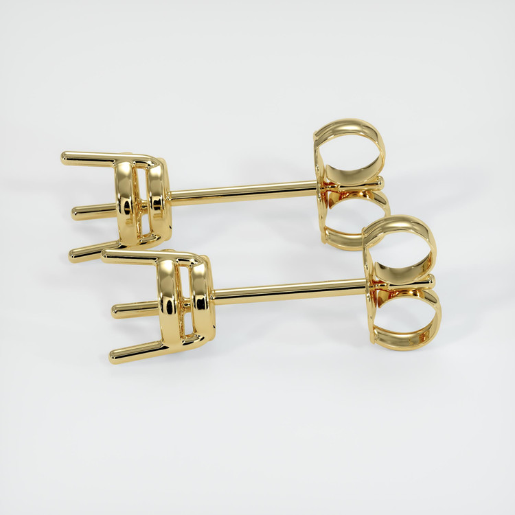18K Yellow Gold Studs Earring Setting
