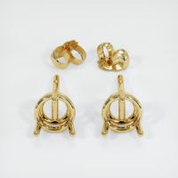18K Yellow Gold Studs Earring Setting Image