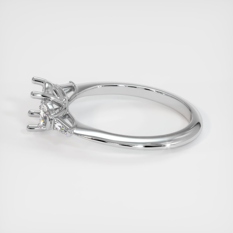 Platinum 950 Accent Stones Ring Setting