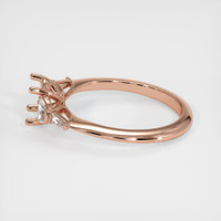 14K Rose Gold Accent Stones Ring Setting Image