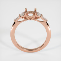 14K Rose Gold Accent Stones Ring Setting Image