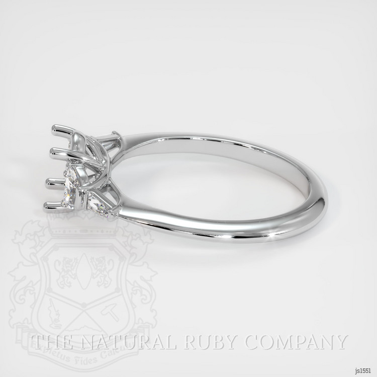 10K White Gold Accent Stones Ring Setting