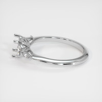 14K White Gold Accent Stones Ring Setting Image
