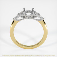 18K White & Yellow Accent Stones Ring Setting Image