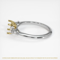 18K Yellow & White Accent Stones Ring Setting Image