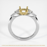 18K Yellow & White Accent Stones Ring Setting Image